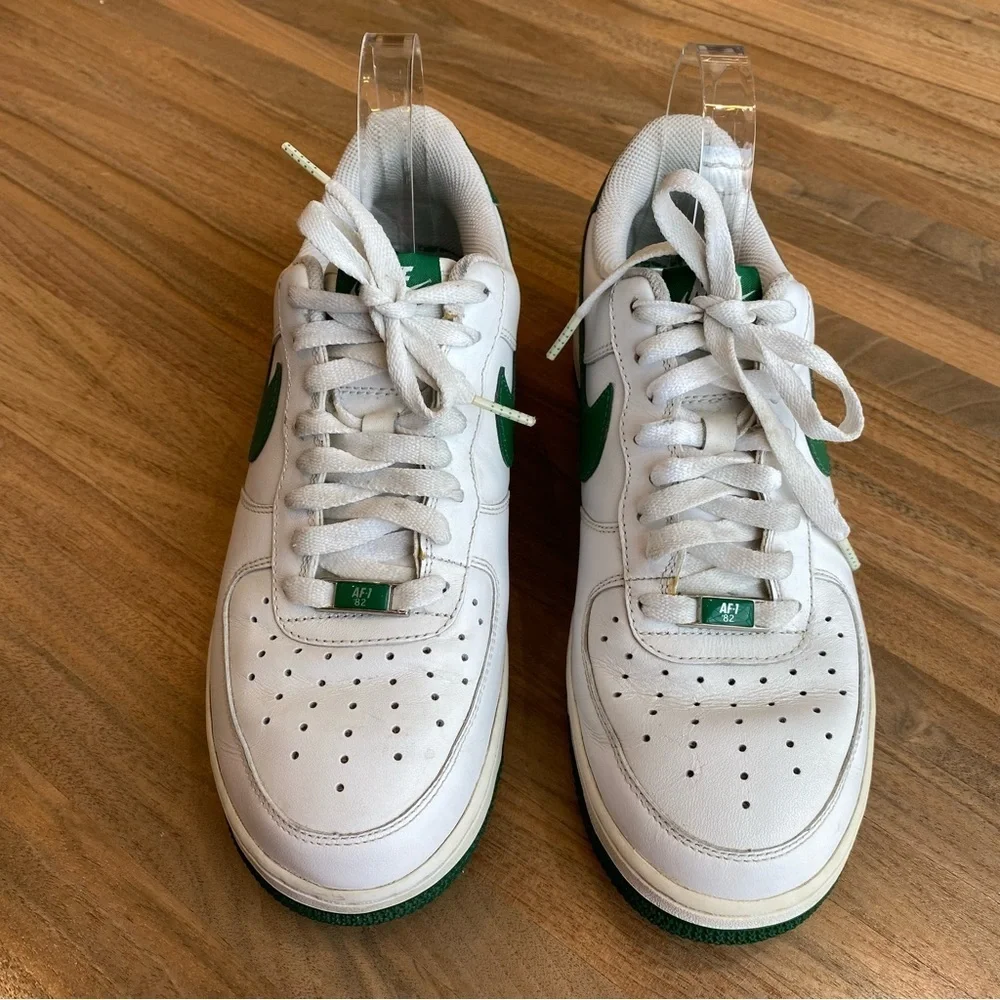 Nike Air Force XXV Men's 1 '07 Players Green on White, Size 8